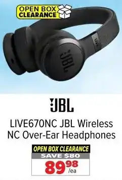 2001 Audio Video LIVE670NC JBL Wireless NC Over-Ear Headphones offer