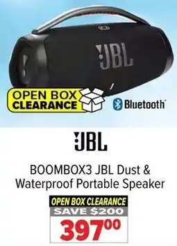 2001 Audio Video BOOMBOX3 JBL Dust & Waterproof Portable Speaker offer