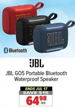 2001 Audio Video JBL GO5 Portable Bluetooth Waterproof Speaker offer