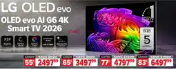2001 Audio Video LG OLED evo AI G6 4K Smart TV 2026 OLED55G6W offer