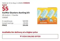 Costco Swiffer Dusters dusting kit offer