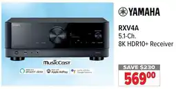 2001 Audio Video YAMAHA RXV4A 5.1 Ch. 8K HDR10+ Receiver offer