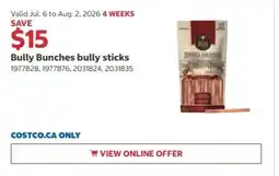 Costco Bully Bunches bully sticks offer