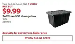 Costco TuffStore NSF storage box offer