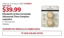 Costco Elizabeth Arden Ceramide Advanced Time Complex capsules offer