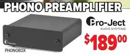 2001 Audio Video Pro-ject phono preamplifier phonobox offer