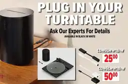 2001 Audio Video SONOS LDNGLWW1B/W offer