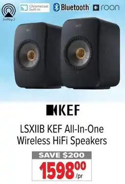 2001 Audio Video LSXIIB KEF All-In-One Wireless HiFi Speakers offer