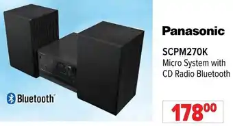 2001 Audio Video Panasonic SCPM270K Micro System with CD Radio Bluetooth offer