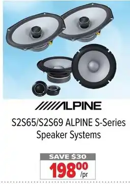 2001 Audio Video S2S65/S2S69 ALPINE S-Series Speaker Systems offer