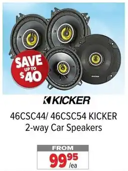 2001 Audio Video 46CSC44/46CSC54 KICKER 2-way Car Speakers offer
