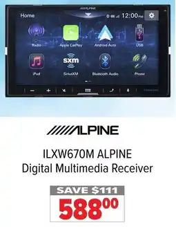 2001 Audio Video ILXW670M ALPINE Digital Multimedia Receiver offer