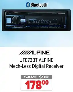 2001 Audio Video UTE73BT ALPINE Mech-Less Digital Receiver offer