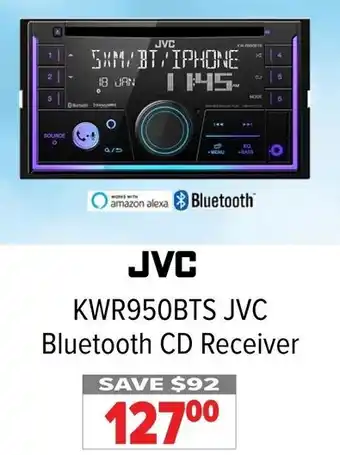 2001 Audio Video KWR950BTS JVC Bluetooth CD Receiver offer