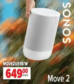 2001 Audio Video SONOS MOVE2US1B/W Move 2 offer
