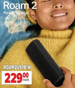 2001 Audio Video SONOS Roam 2 Ready to play ROAM2US1B/W offer