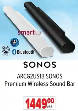2001 Audio Video ARCG2US1B SONOS Premium Wireless Sound Bar offer