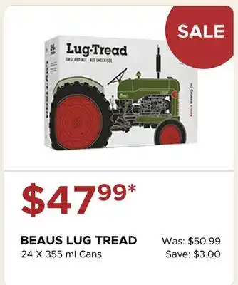 The Beer Store BEAUS LUG TREAD offer