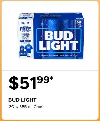 The Beer Store BUD LIGHT offer