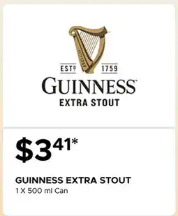 The Beer Store GUINNESS EXTRA STOUT offer