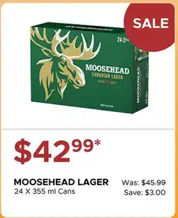 The Beer Store MOOSEHEAD LAGER offer