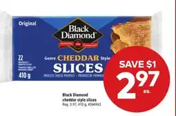 Giant Tiger Black Diamond cheddar style slices offer