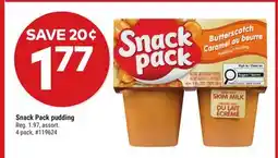 Giant Tiger Snack Pack pudding offer