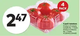 Giant Tiger 4 pack tomatoes offer