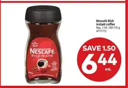 Giant Tiger Nescafé Rich instant coffee offer