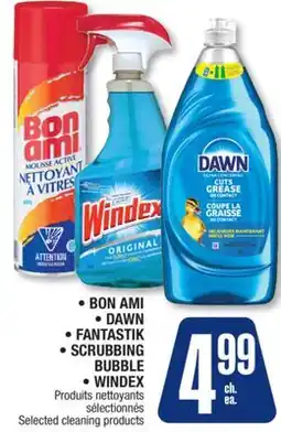 Jean Coutu BON AMI, DAWN, FANTASTIK, SCRUBBING BUBBLE, WINDEX Selected cleaning products offer