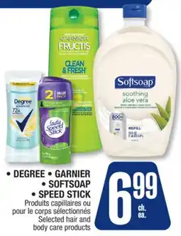 Jean Coutu DEGREE, GARNIER, SOFTSOAP, SPEED STICK Selected hair and body care products offer
