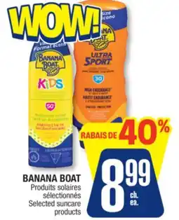 Jean Coutu BANANA BOAT Selected suncare products offer