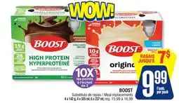 Jean Coutu BOOST Meal replacements offer