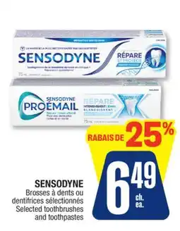 Jean Coutu SENSODYNE Selected toothbrushes and toothpastes offer