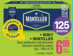 Jean Coutu BUBLY, MONTELLIER Selected sparkling waters offer