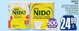 Jean Coutu NESTLÉ Nido Selected powdered formulas and ready to feed products offer