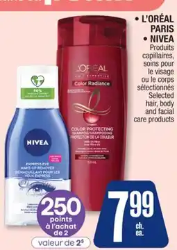 Jean Coutu L'OREAL PARIS Selected hair, body and facial care products offer