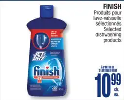 Jean Coutu FINISH Selected dishwashing products offer