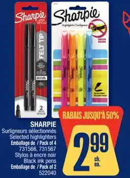 Jean Coutu SHARPIE Surligneurs sélectionnés offer