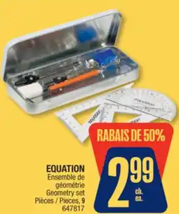 Jean Coutu EQUATION Geometry set offer