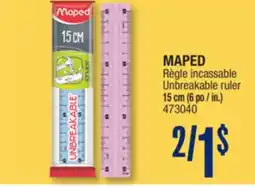 Jean Coutu MAPED Unbreakable ruler offer