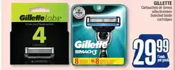 Jean Coutu GILLETTE Selected blade cartridges offer