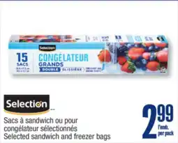 Jean Coutu Selection Selected sandwich and freezer bags offer