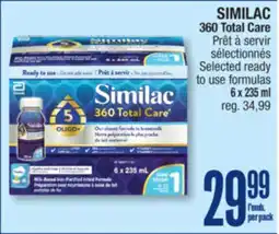 Jean Coutu SIMILAC 360 Total Care Selected ready to use formulas offer