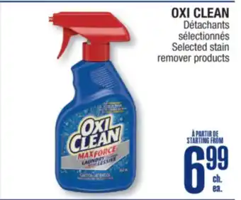 Jean Coutu OXI CLEAN Selected stain remover products offer