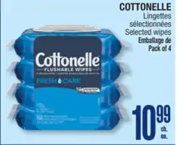 Jean Coutu COTTONELLE Selected wipes offer