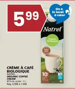 Rachelle-Bery Grocery NATREL ORGANIC COFFEE CREAM offer