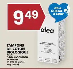 Rachelle-Bery Grocery ALEA ORGANIC COTTON TAMPONS offer