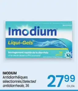 Uniprix IMODIUM Antidiarrhéiques sélectionnés/Selected antidiarrheals offer