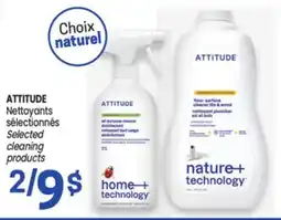 Uniprix ATTITUDE Nettoyants sélectionnés/ Selected cleaning products offer